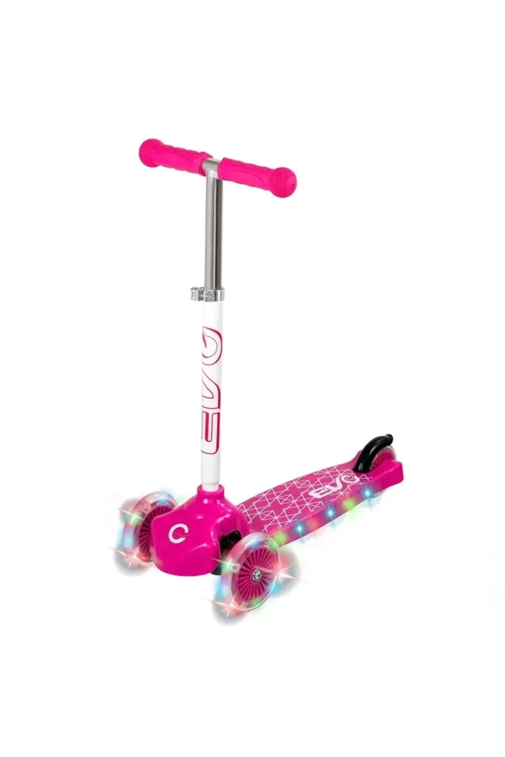 Evo Işıklı Move N Groove Pembe Üç Tekerlekli Scooter