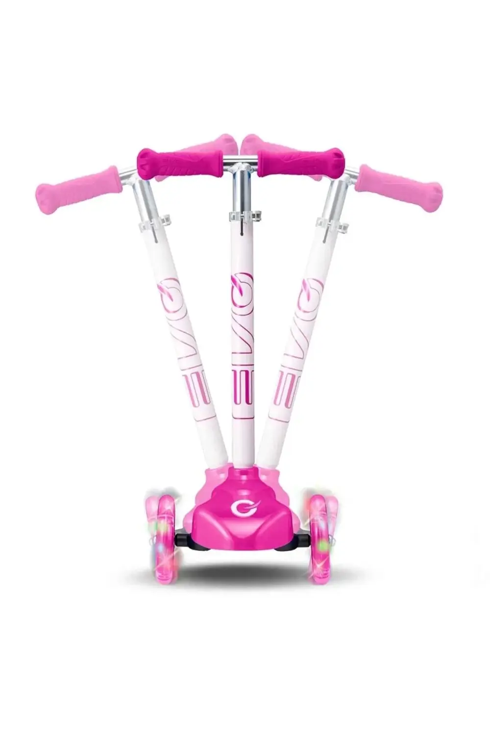 Evo Işıklı Move N Groove Pembe Üç Tekerlekli Scooter
