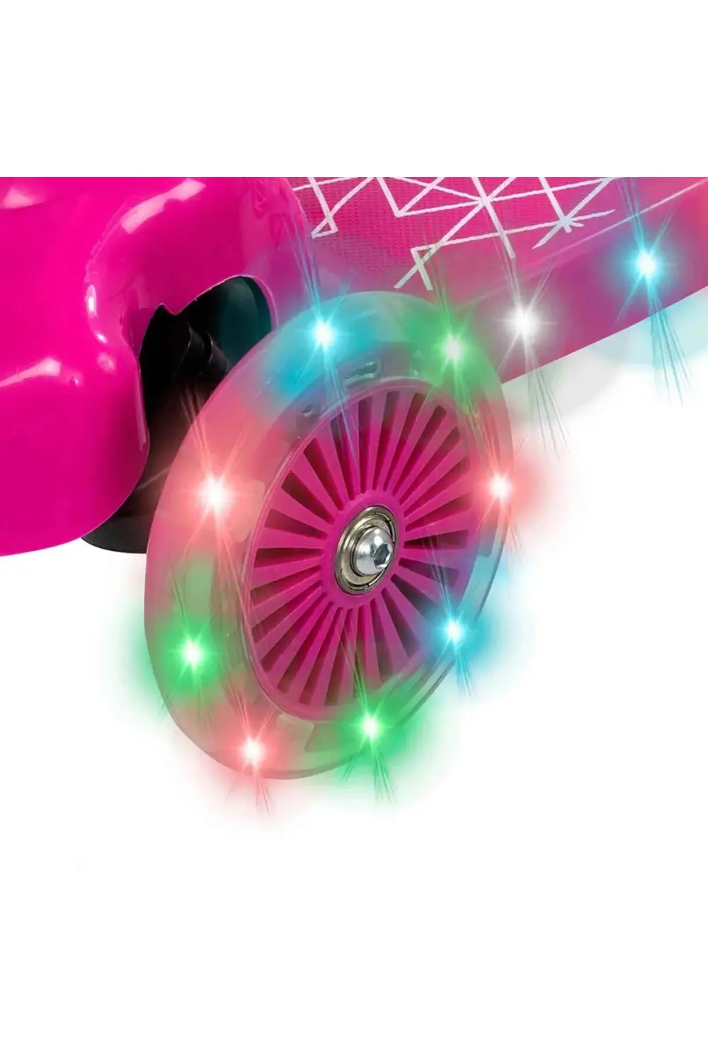 Evo Işıklı Move N Groove Pembe Üç Tekerlekli Scooter