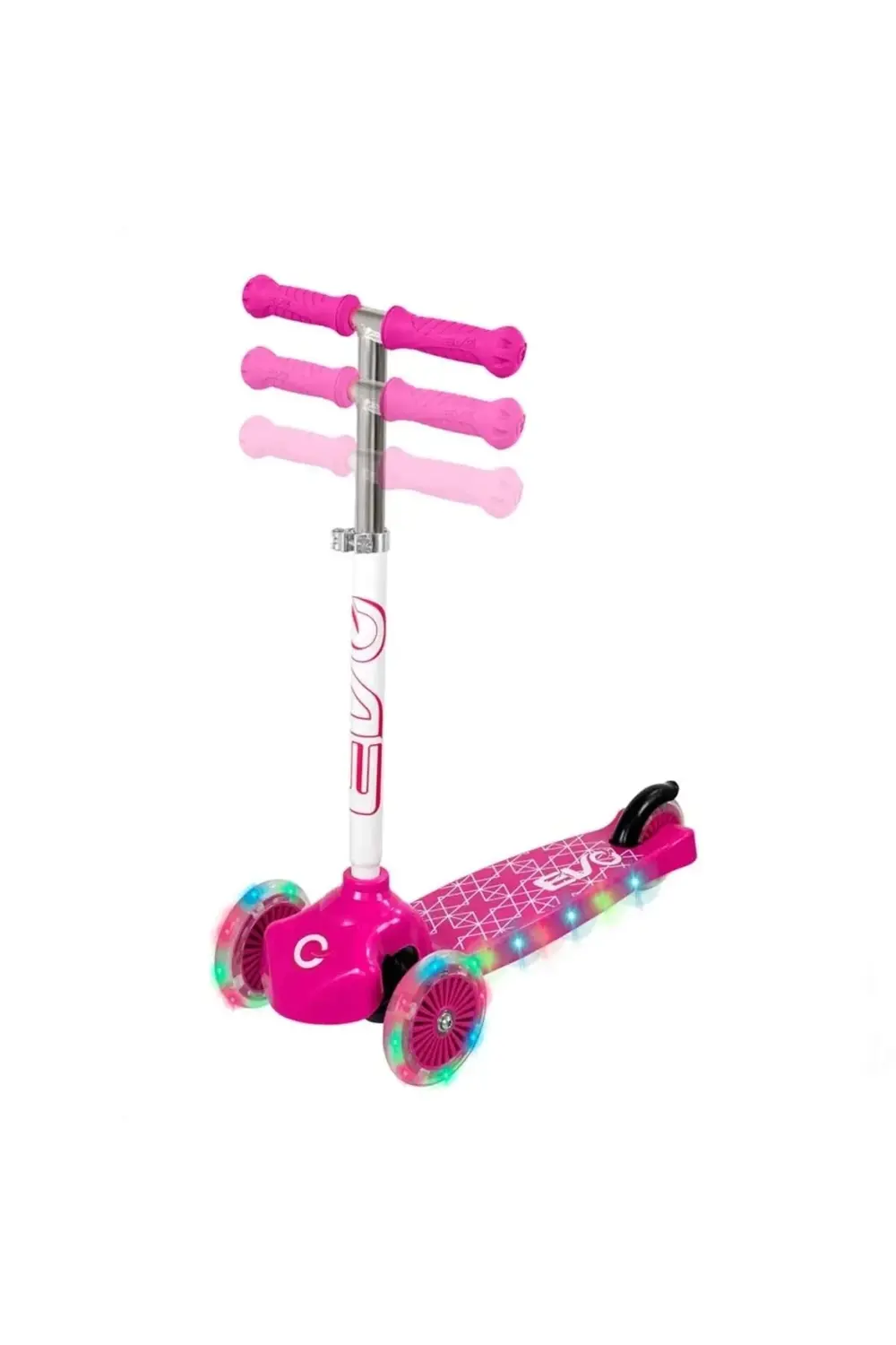 Evo Işıklı Move N Groove Pembe Üç Tekerlekli Scooter