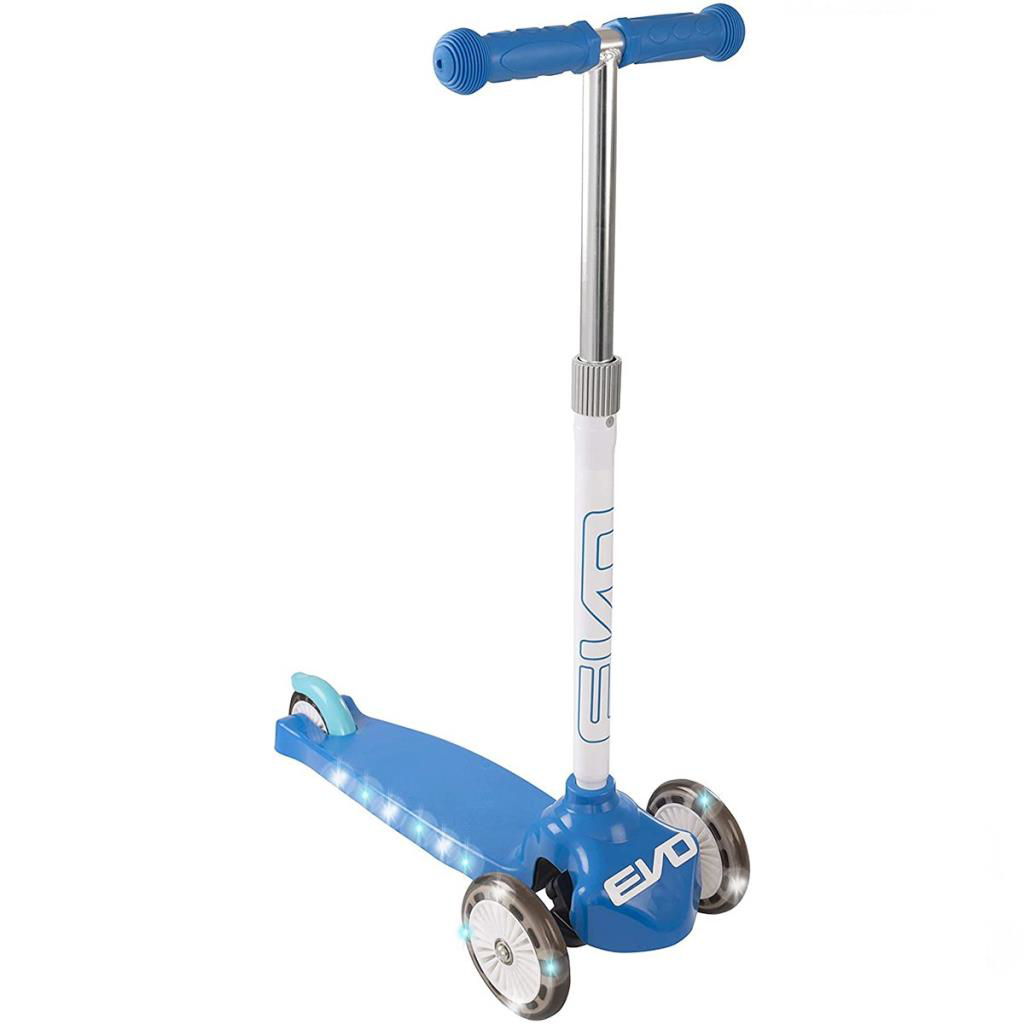 Evo Işıklı Move N Groove Mavi Üç Tekerlekli Scooter