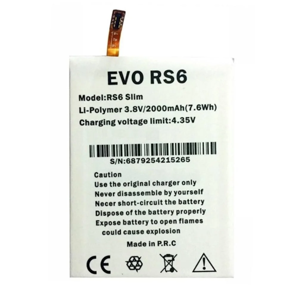 Evo Rs6/Evobt Rs6 Slim Pil Batarya ve Tamir Seti