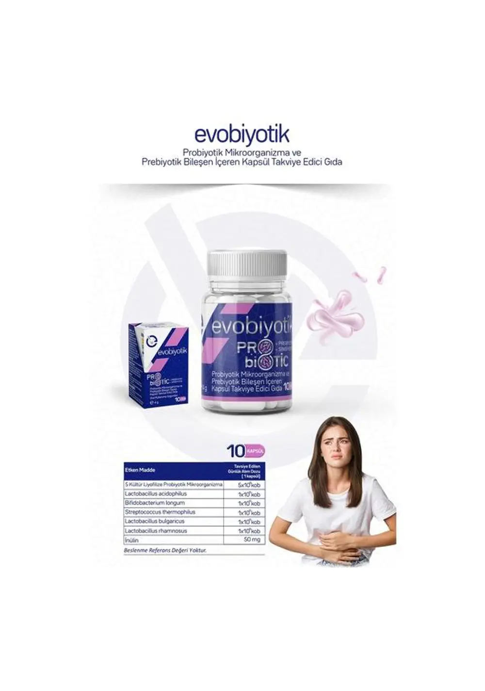 Evobiyotik Probiyotik 10 Kapsül 8683873585045