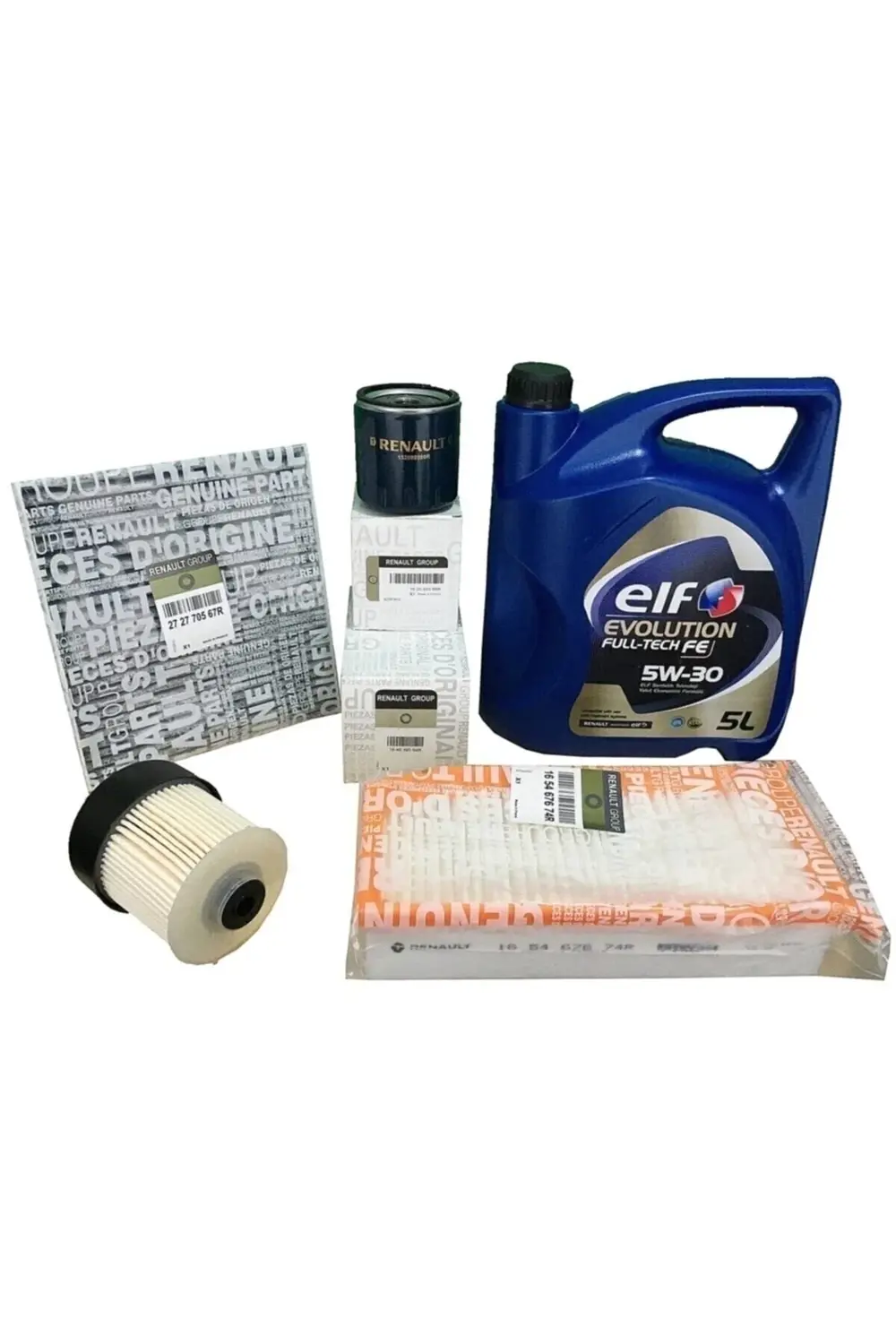 Evolution Full-Tech FE 5W-30 5 lt Motor Yağı+Clio 4 Uyumlu Yağ Ba