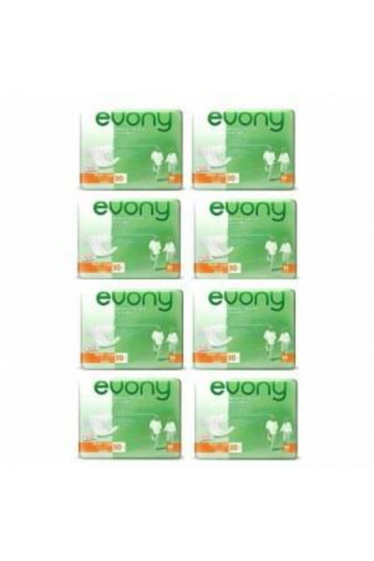 Evony Belbantlı Hasta Bezi Large 30'lu 8 Adet