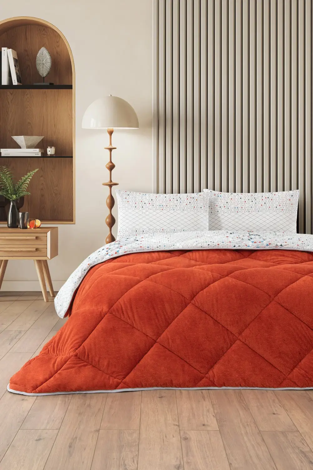 Evoria Tek Kişilik Wellsoft Yorgan Uyku Seti Lastikli Çarşaflı Ya