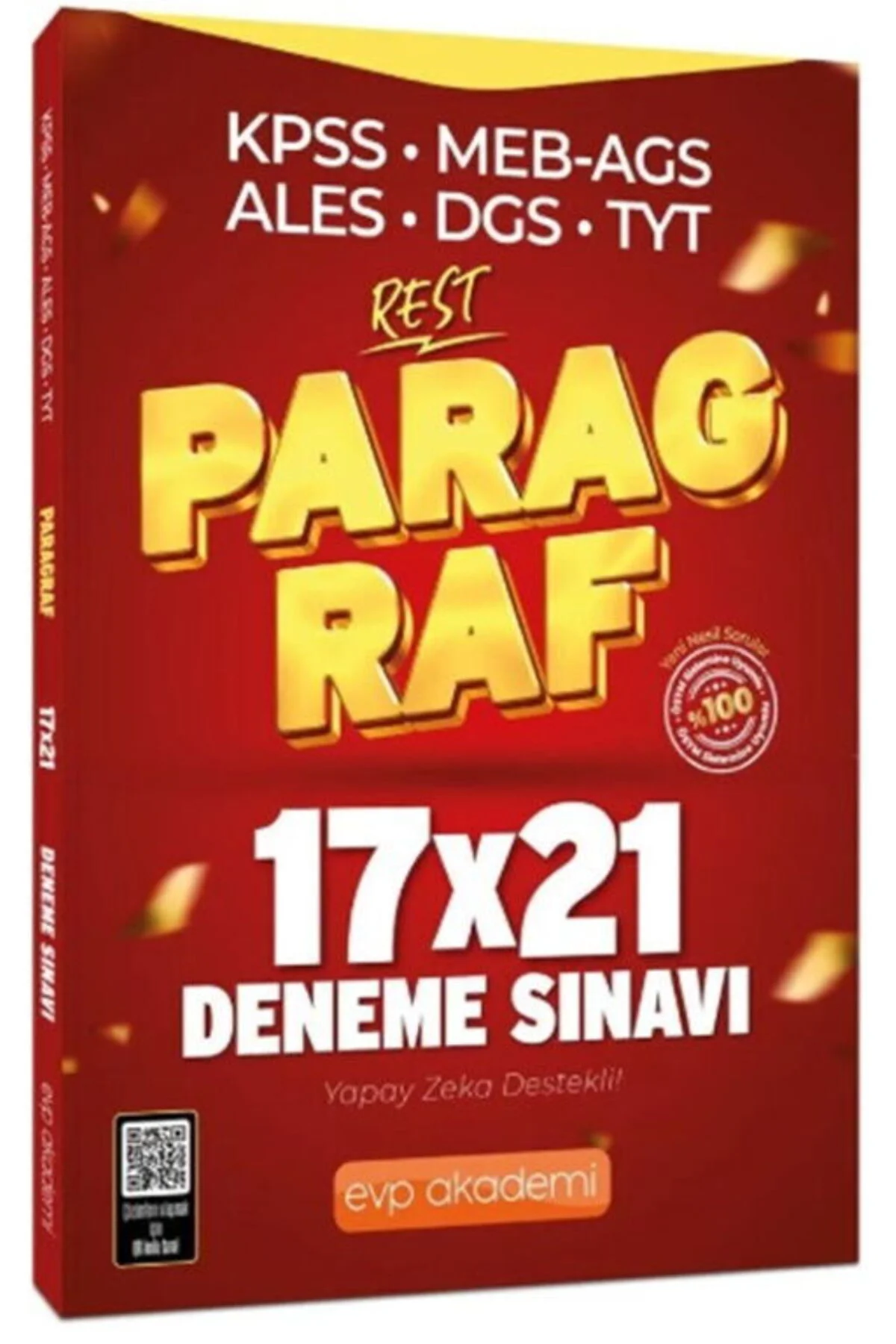 EVP Akademi KPSS MEB AGS ALES DGS TYT Paragraf REST 17 x 21 Deneme EVP Akademi KPSS MEB AGS ALES DGS TYT Paragraf REST 17 x 21 Deneme