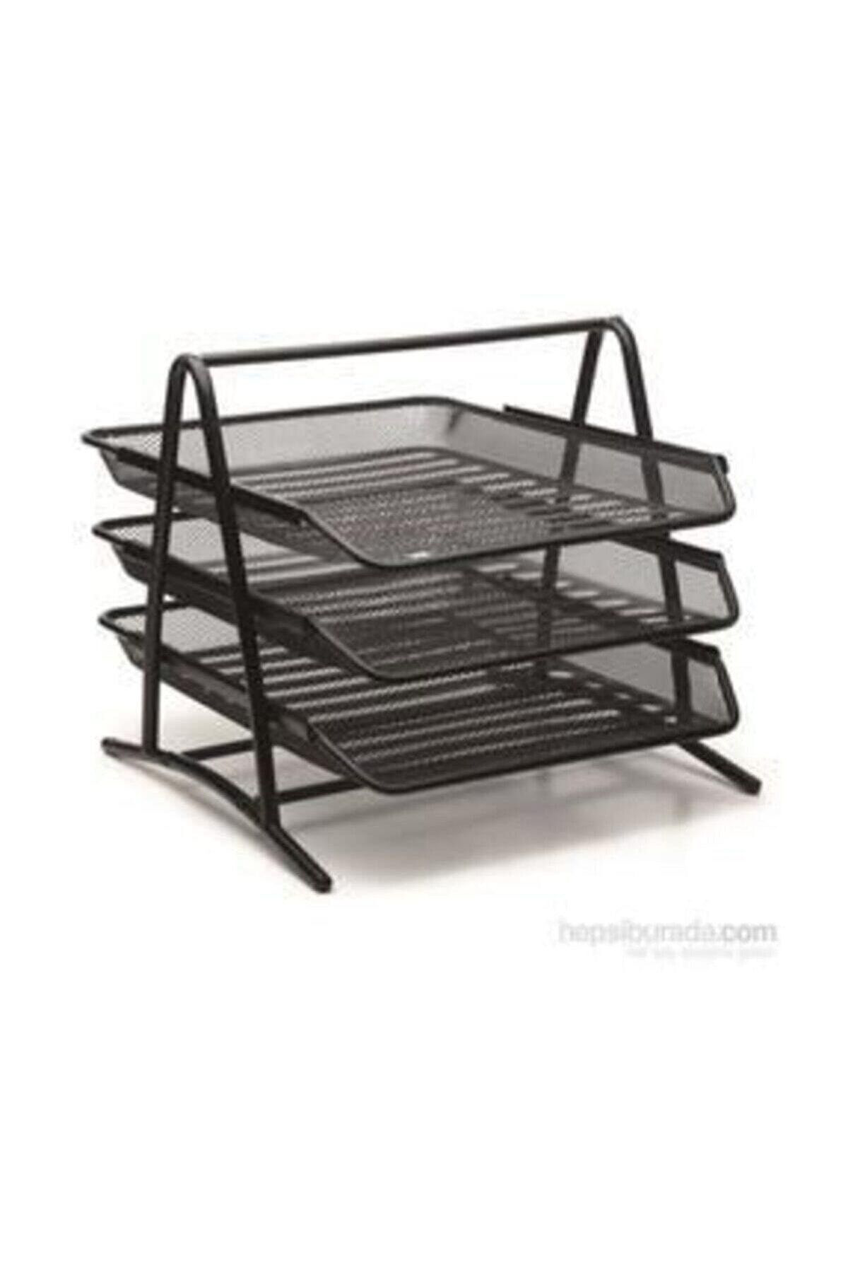 Bion Evrak Rafı Perfore 3 Lü Siyah Evrak Rafı