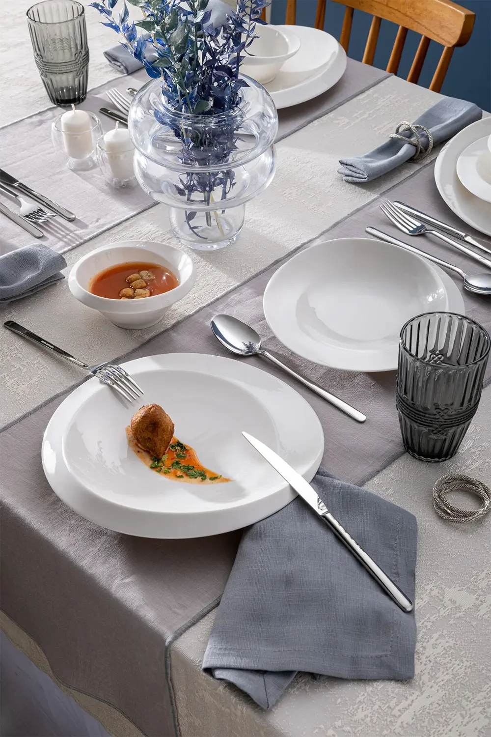 Evren 18 Parça 6 Kişilik Yemek Takımı