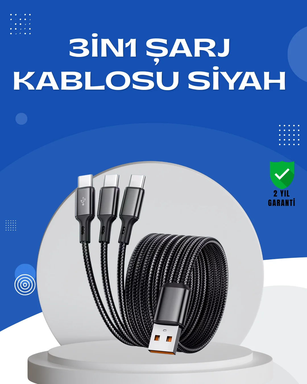 Evrensel 3 Başlıklı Şarj Kablosu – iPhone Huawei Samsung İçin Evrensel 3 Başlıklı Şarj Kablosu – iPhone Huawei Samsung İçin