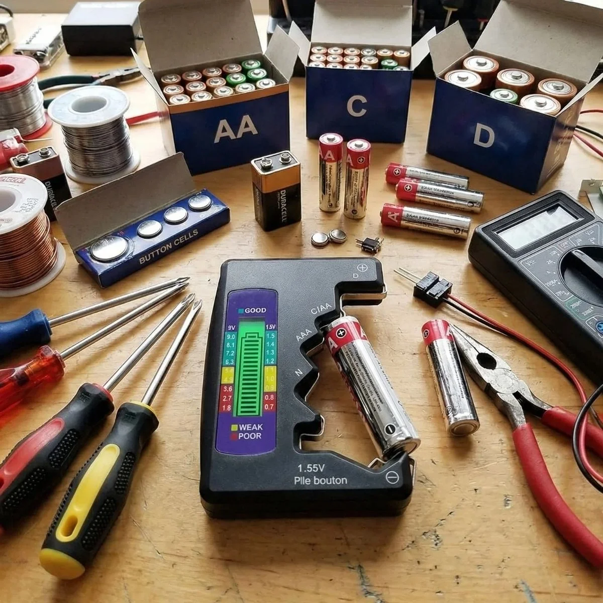 Evrensel Dijital Pil Test Cihazı – Aa, Aaa, C, D, N, 9v Ve Düğme Pil Uyumlu Mini Pil Kapasite &amp; Seviye Ölçer Bx40 Fiyatı, Yorumları ve Özellikleri