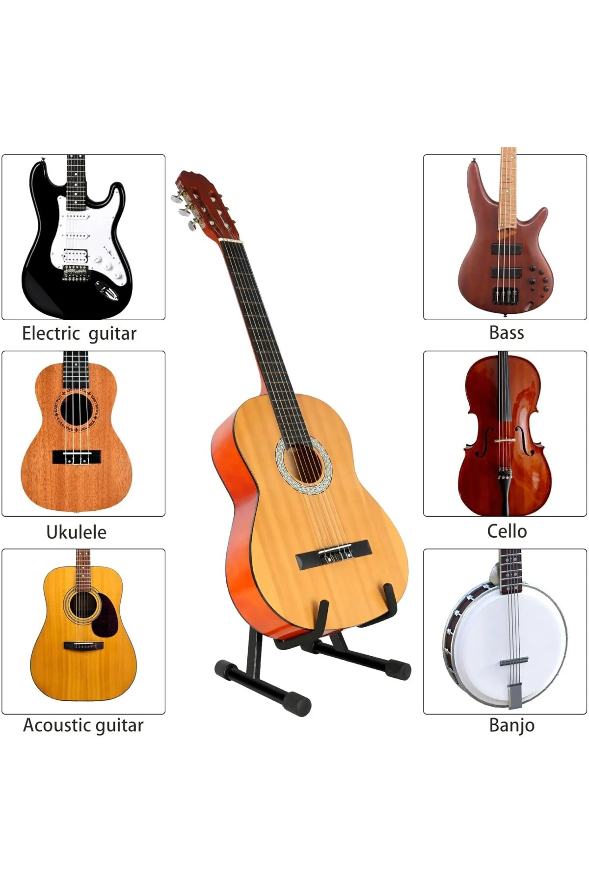 Evrensel Gitar Standı, A - Çerçeve Gitar Standı, Katlanabilir Evr Evrensel Gitar Standı, A - Çerçeve Gitar Standı, Katlanabilir Evr