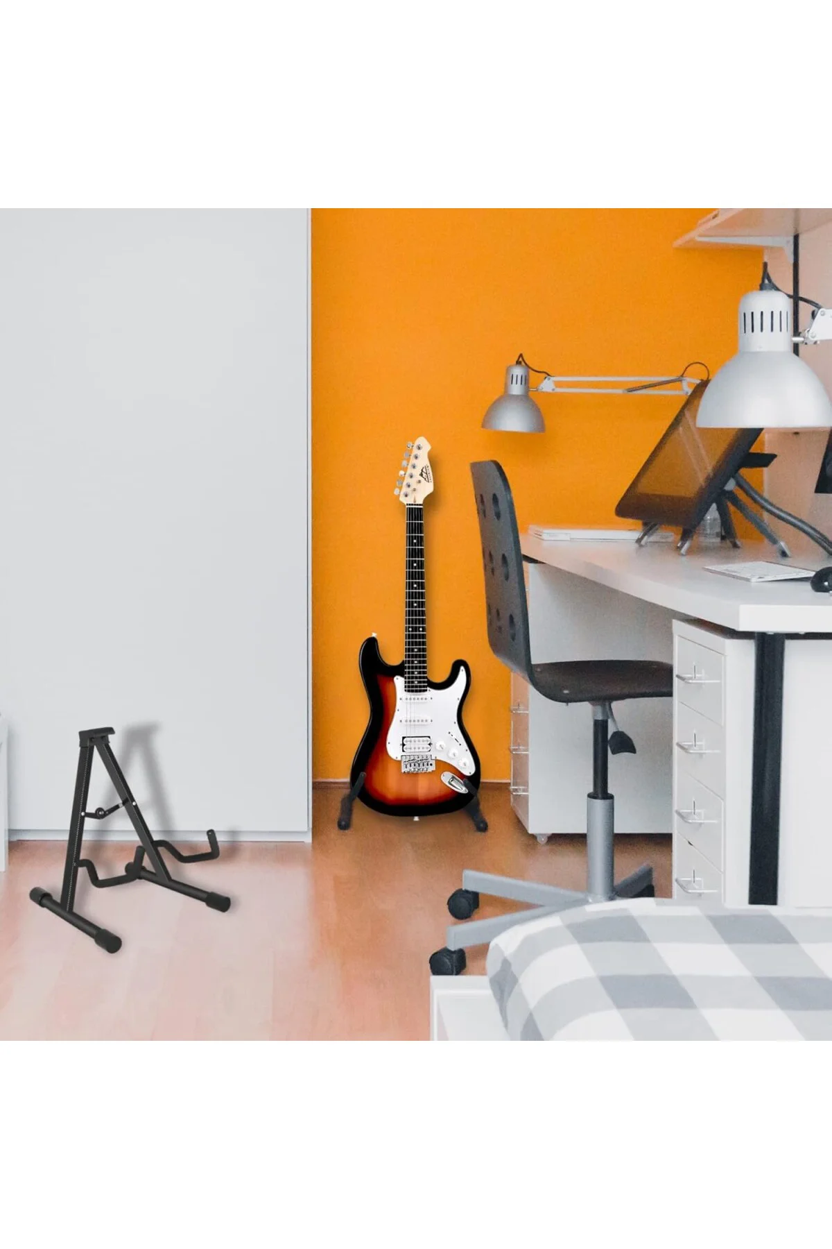Evrensel Gitar Standı, A - Çerçeve Gitar Standı, Katlanabilir Evr Evrensel Gitar Standı, A - Çerçeve Gitar Standı, Katlanabilir Evr