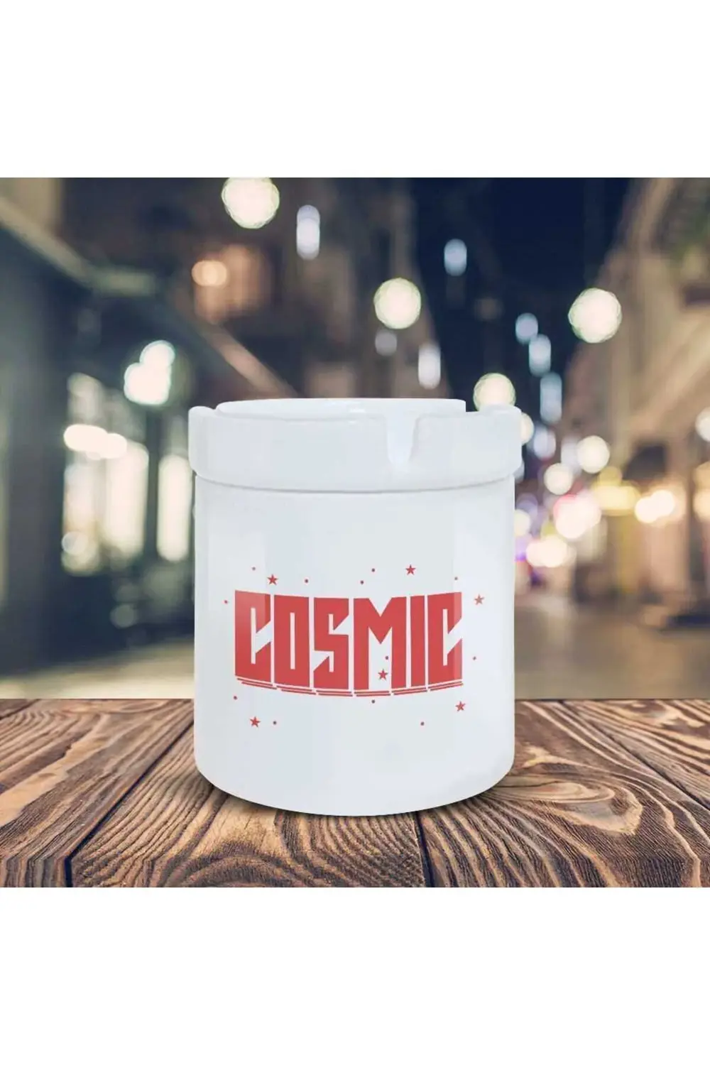 Evrensel Küllük Cosmic Yazı Baskılı Kül Tablası Kl-201