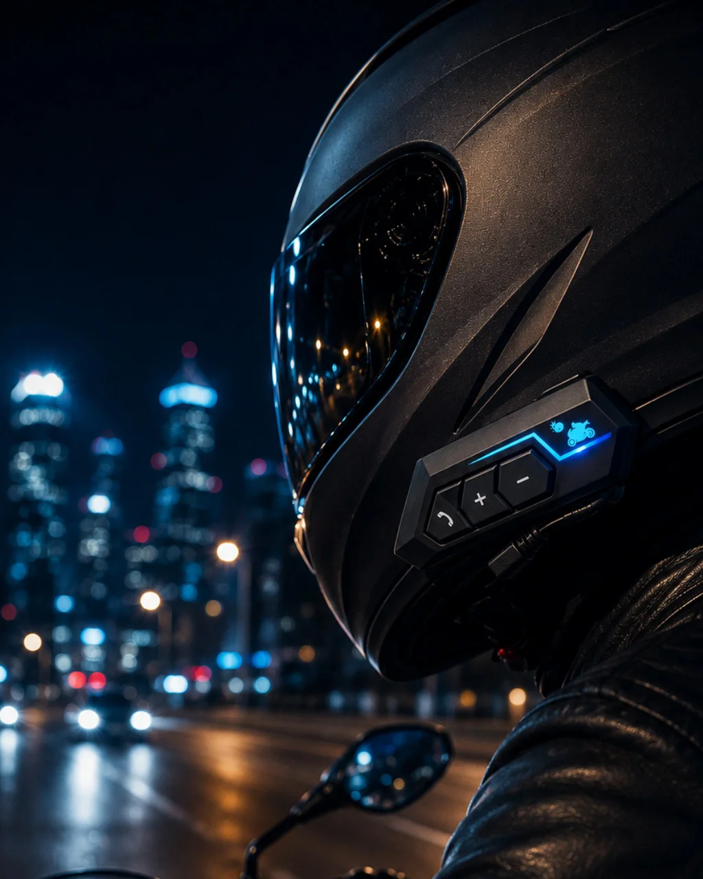 Evrensel Motosiklet Kask Bluetooth Kulaklık Uzun Pil Süreli Tasarım - Lisinya