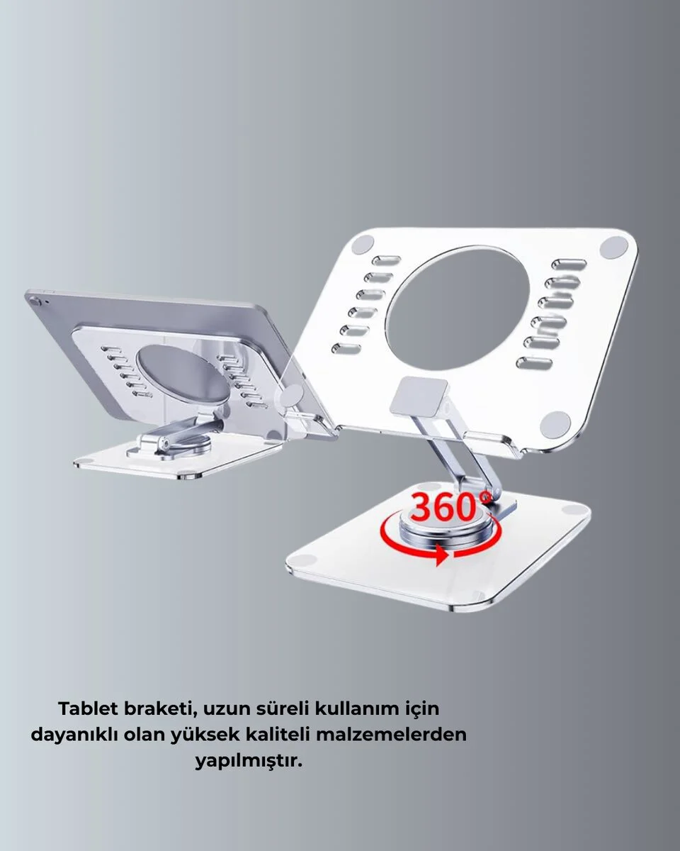 Evrensel Tablet Tutucu Stand - Oyun ve Video İzleme İçin Ergonomik ve Katlanabilir Çözüm