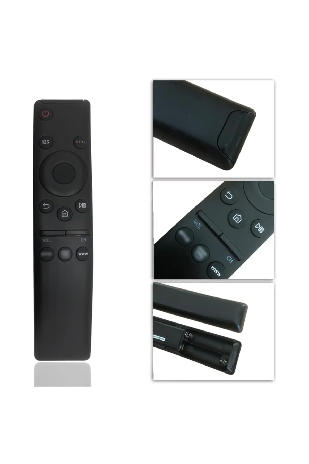 Evrensel uzaktan kumanda 4K LED LCD QLED HDTV – yapılandırma gerektirmez, Samsung uzak