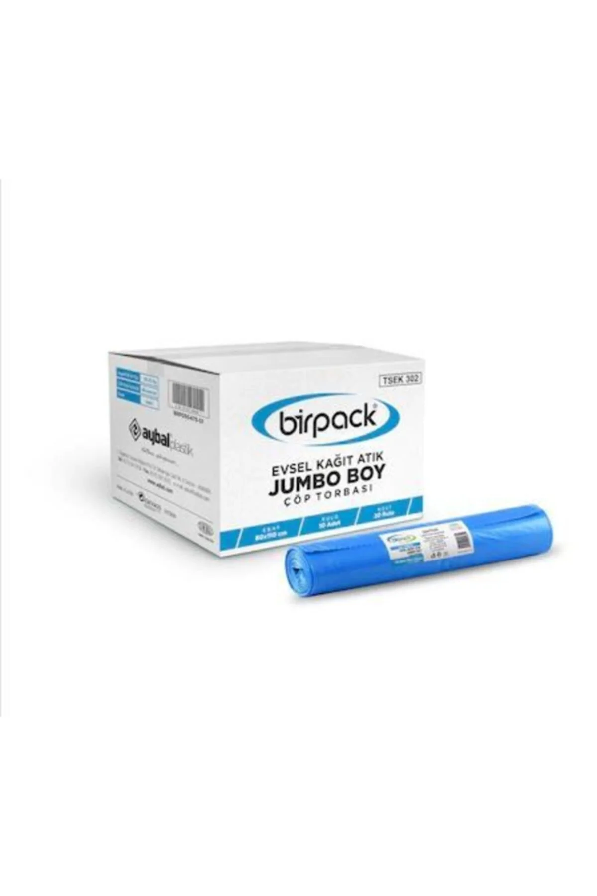 Evsel Kağıt Atık Jumbo Boy Çöp Torbası 80 X 110 20 Rulo
