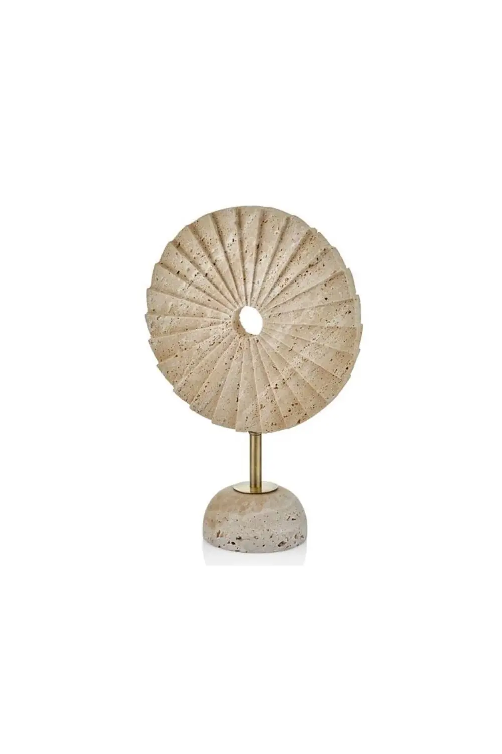 EVZA MERMER TRAVERTEN KAİDELİ PERVANE DEKOR 38CM