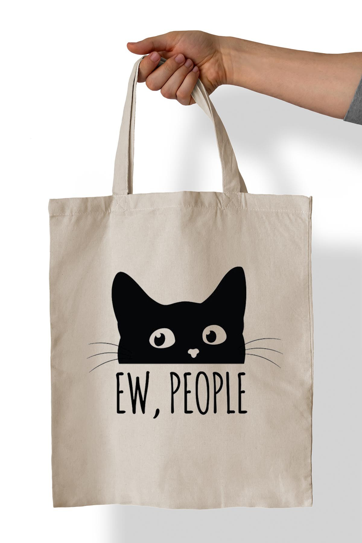 Remonz Ew İnsanlar Trend Baskili %100 Pamuk 35X38 Cm Bez Çanta