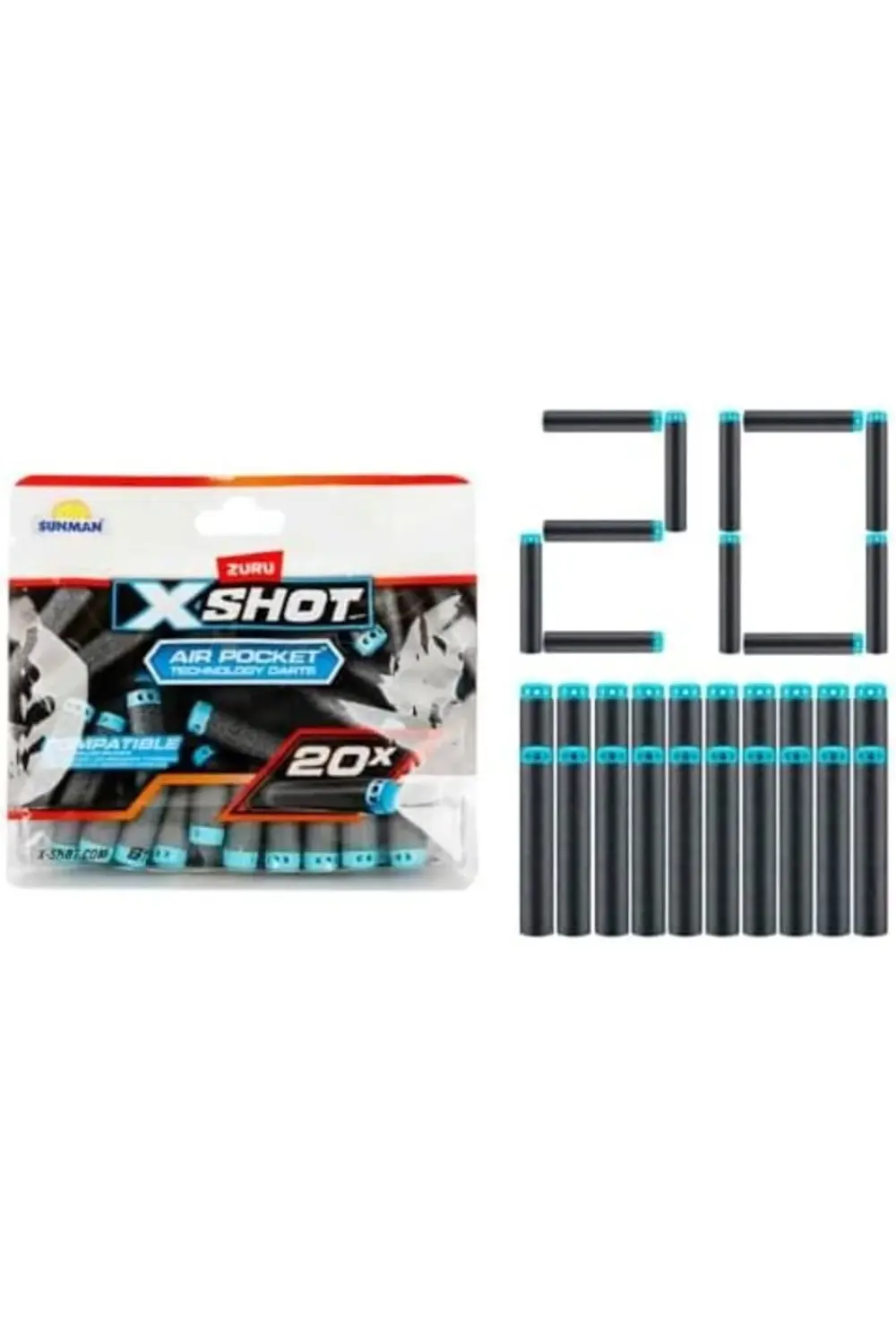 Excel 20’li Yedek Sünger Dart Paketi - Ekstra Atış Gücü ve Uzun S