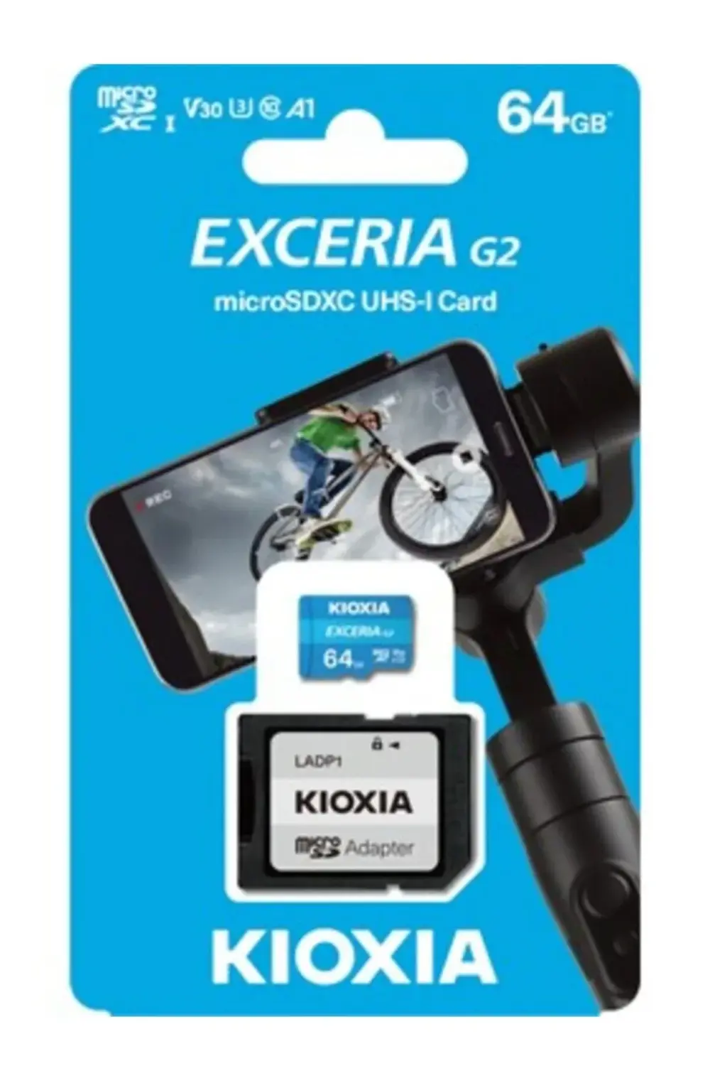 Exceria G2 64 GB MicroSDXC Hafıza Kartı - UHS-I V30 U3 A1 SD Adap