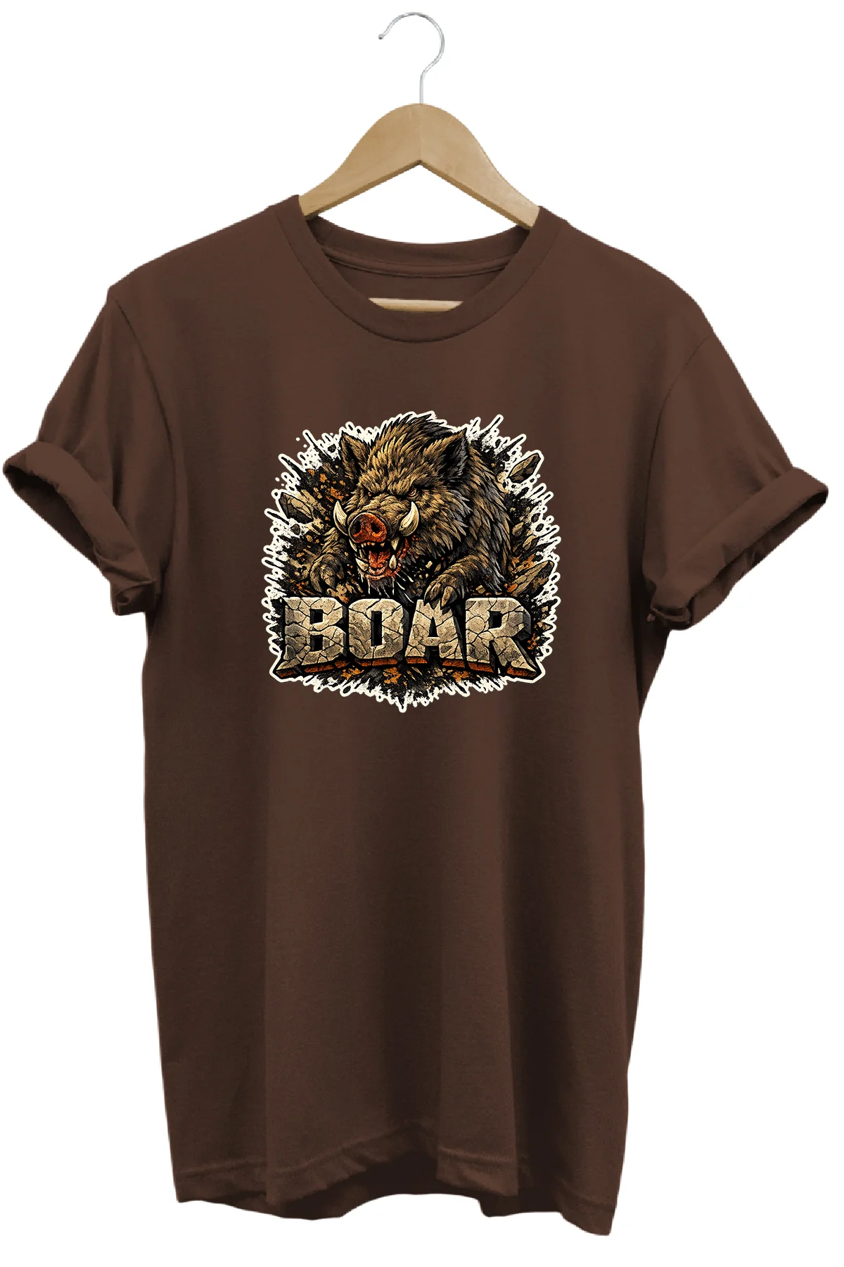 Exclusive Boar İllüstrasyonlu Beast Mode Premium Sokak Stili Tişört