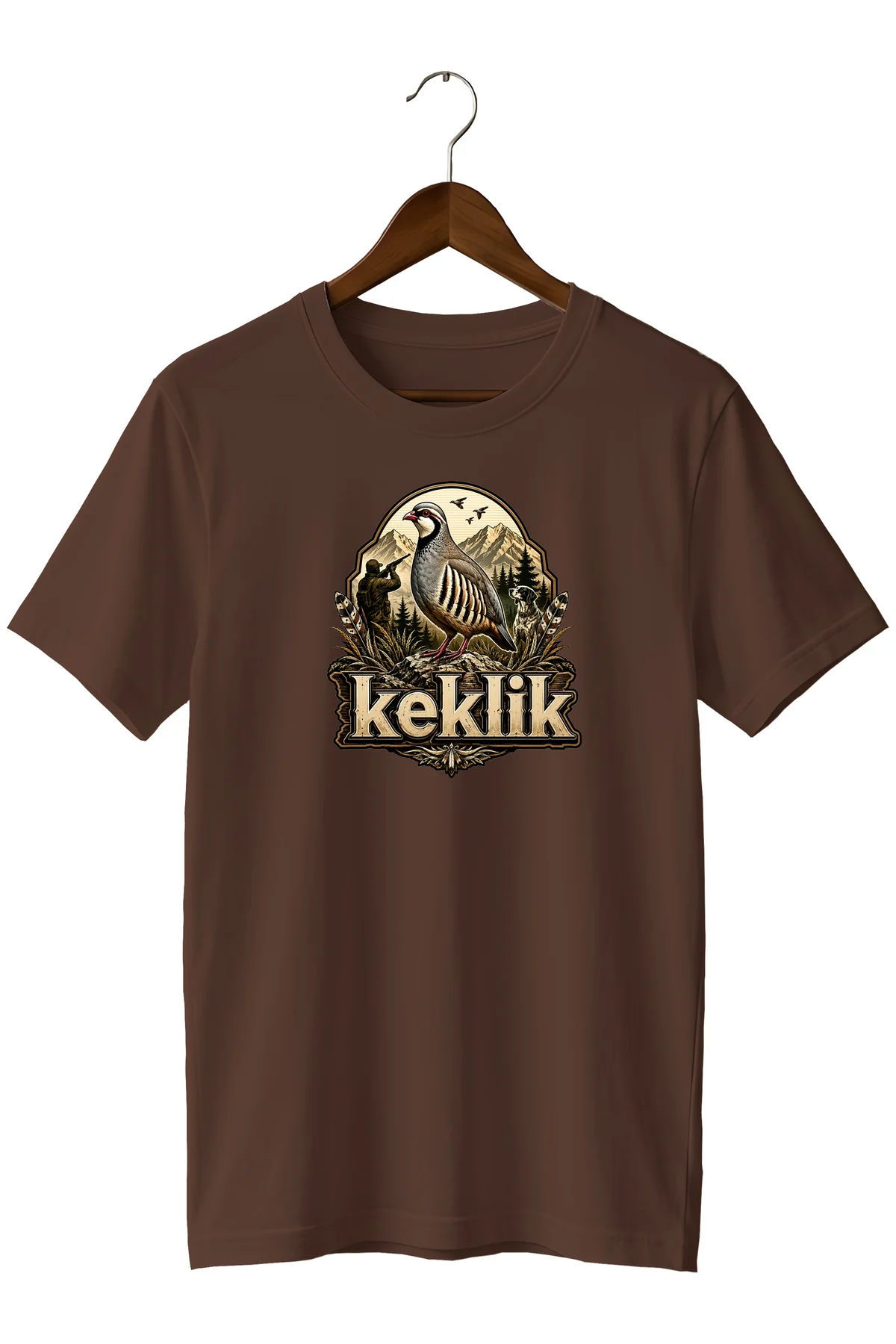 Exclusive Hunter Koleksiyonu Keklik İllüstrasyonlu Tişört