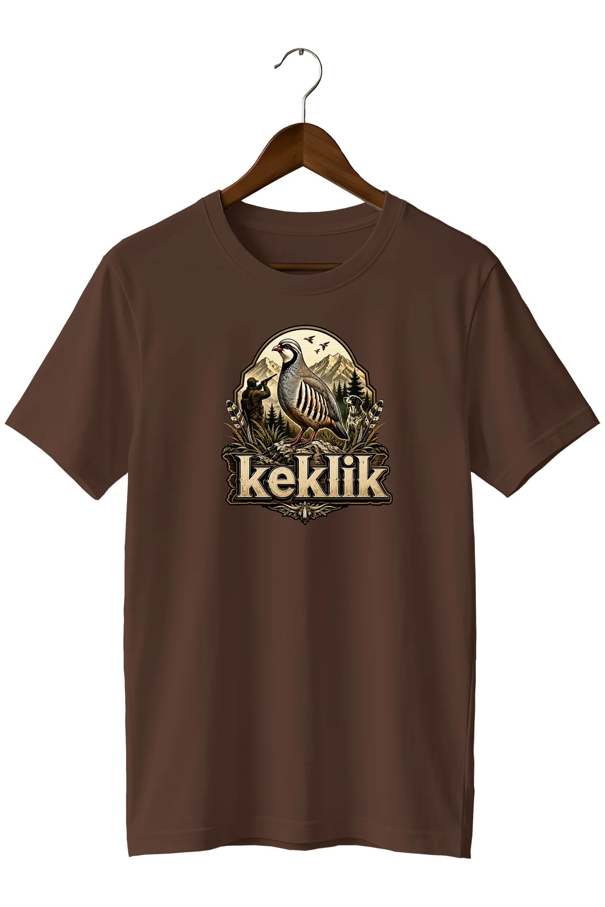 Exclusive Hunter Koleksiyonu Keklik İllüstrasyonlu Tişört