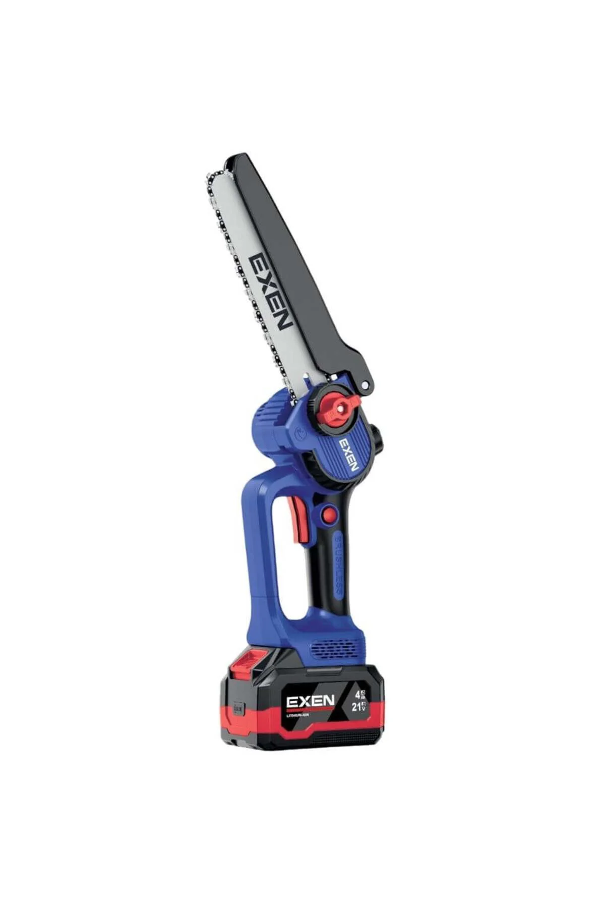 Exen ENG 624 T 21V 2x4AH Çift Akü 200 MM Kömürsüz Şarjlı Zincirli