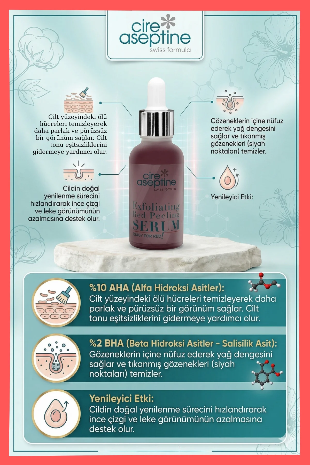 Exfoliating Red Peeling Yüz Serumu 30 ml - READY For RED ! - Görsel 4