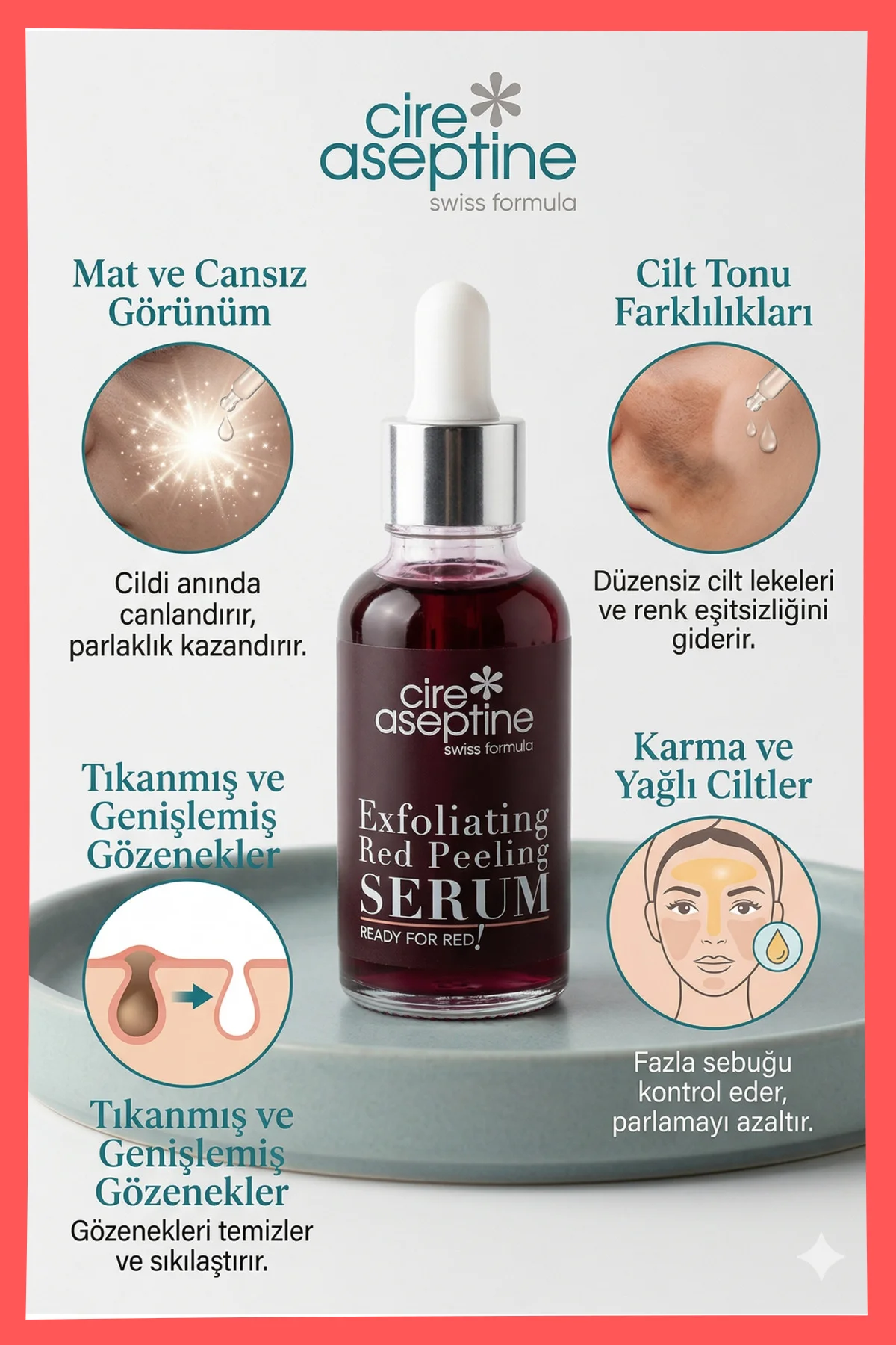 Exfoliating Red Peeling Yüz Serumu 30 ml - READY For RED ! - Görsel 5