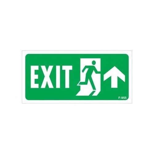 Exit Yukarı Sağ Ok İşaretli Uyarı Levhası 17,5x25 KOD:955 Fiyatı, Yorumları ve Özellikleri