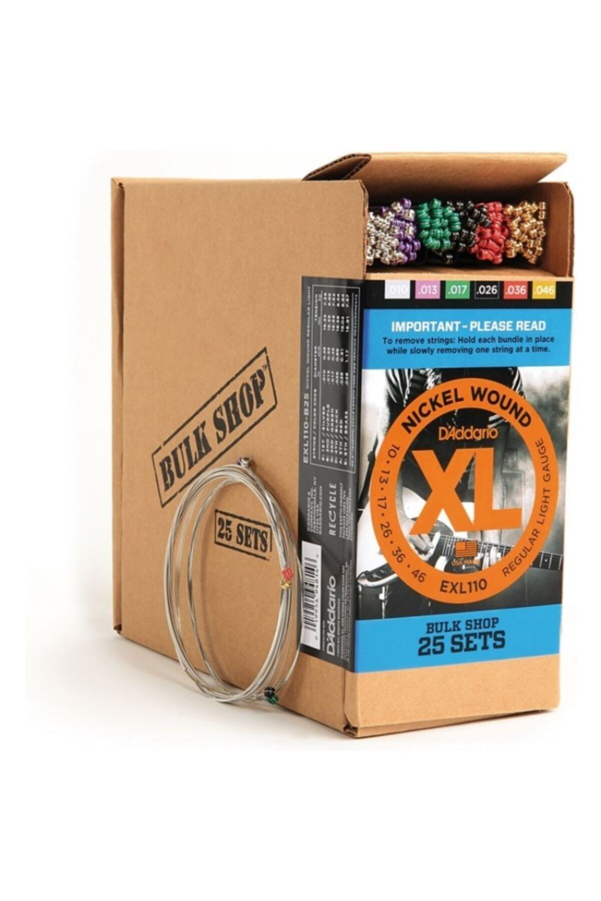 EXL110-B25 (25 SET) ELEKTRO GİTAR TEL SETİ, XL, 10-46, NICKEL Mul