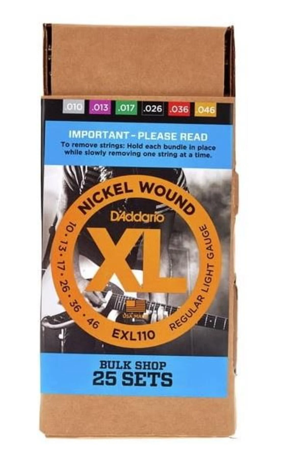 EXL110-B25 (25 SET) ELEKTRO GİTAR TEL SETİ, XL, 10-46, NICKEL - Görsel 4