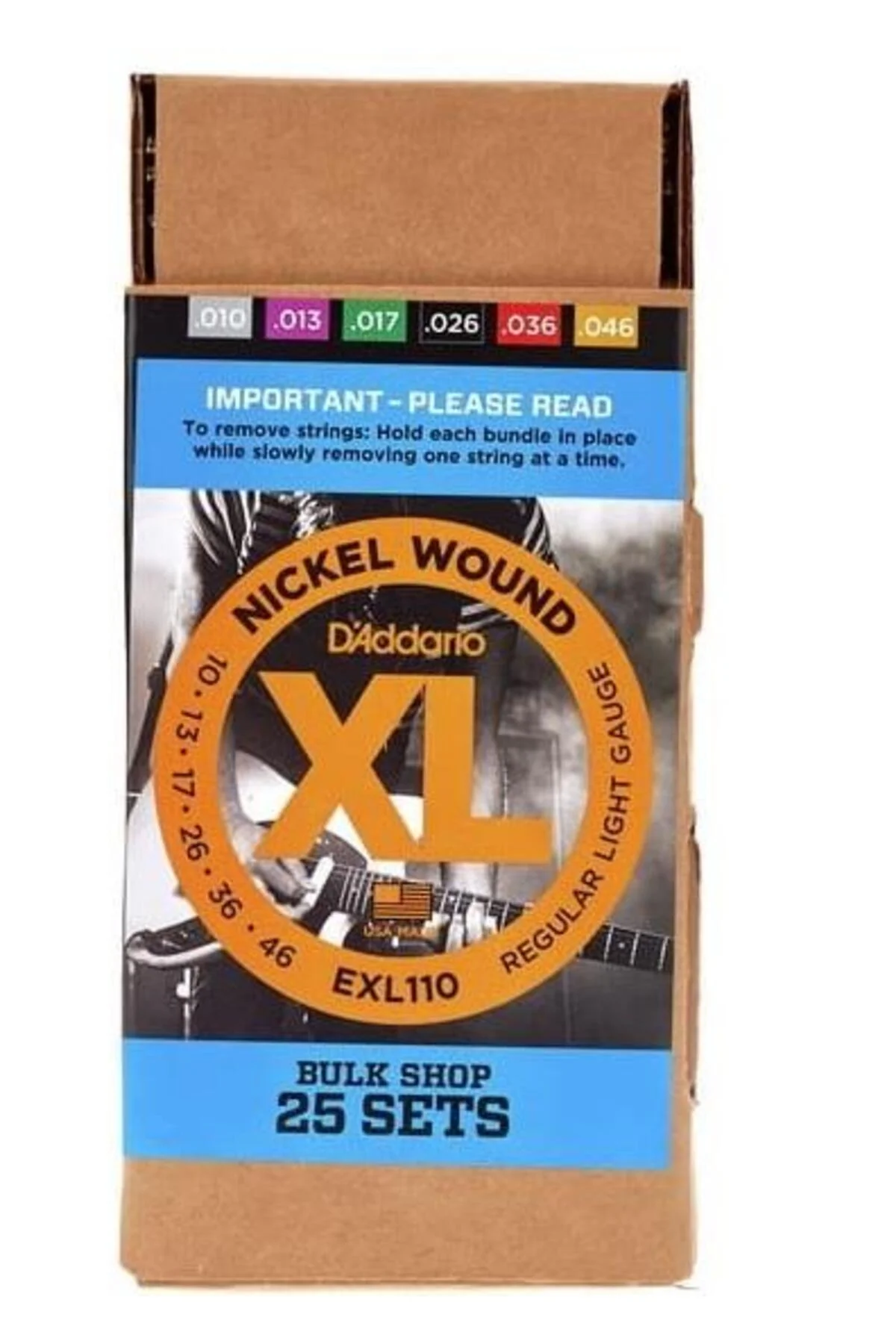 EXL110-B25 (25 SET) ELEKTRO GİTAR TEL SETİ, XL, 10-46, NICKEL - Görsel 3