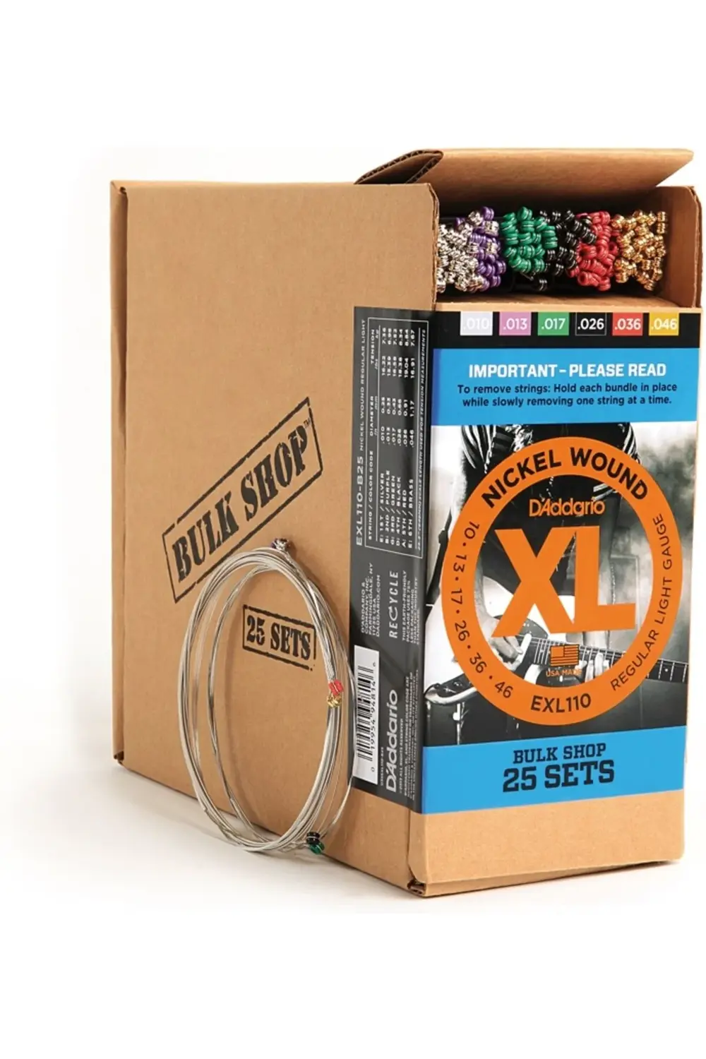 EXL110-B25 (25 SET) ELEKTRO GİTAR TEL SETİ, XL, 10-46, NICKEL Mul