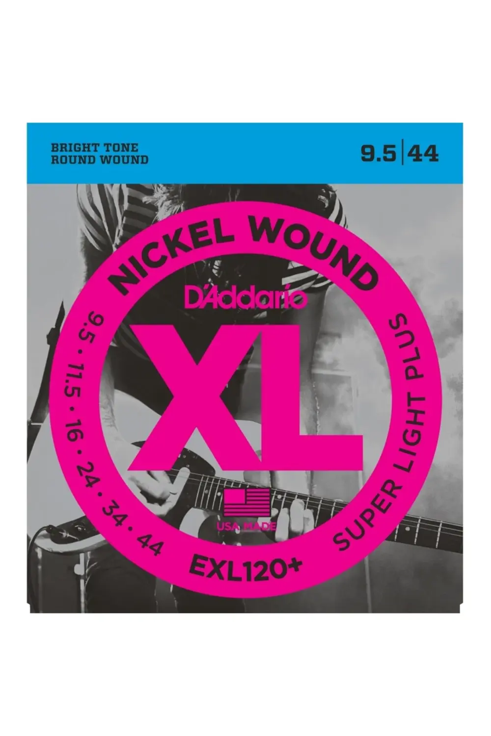 EXL120+ ELEKTRO GİTAR TEL SETİ, XL, 9.5-44, NICKEL WOUND, EXL120+