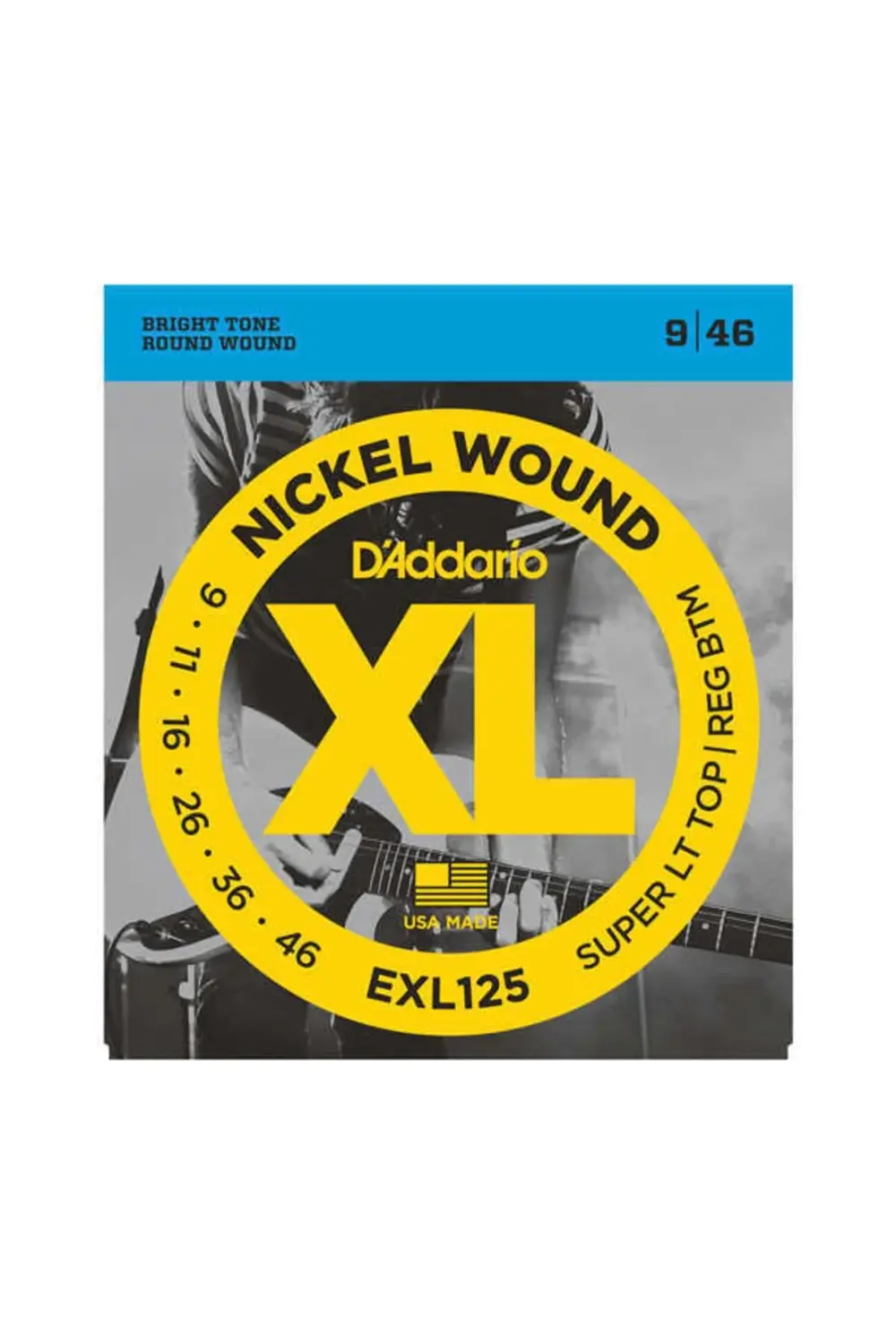 Daddario Exl125 09 Elektro Gitar Teli Set Super Tops-Reg.Buttoms(.009)