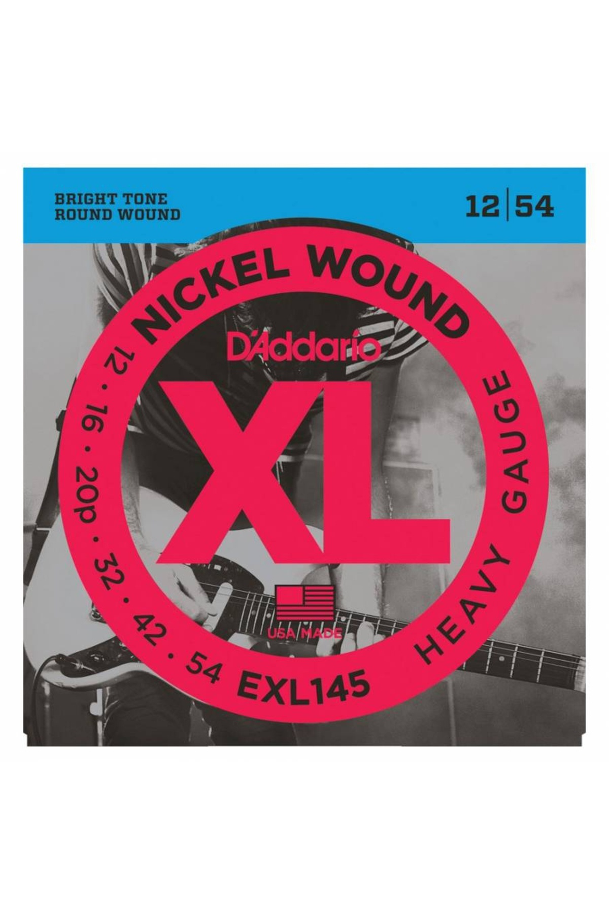 EXL145 ELEKTRO GİTAR TEL SETİ, XL, 12-54, NICKEL WOUND, L