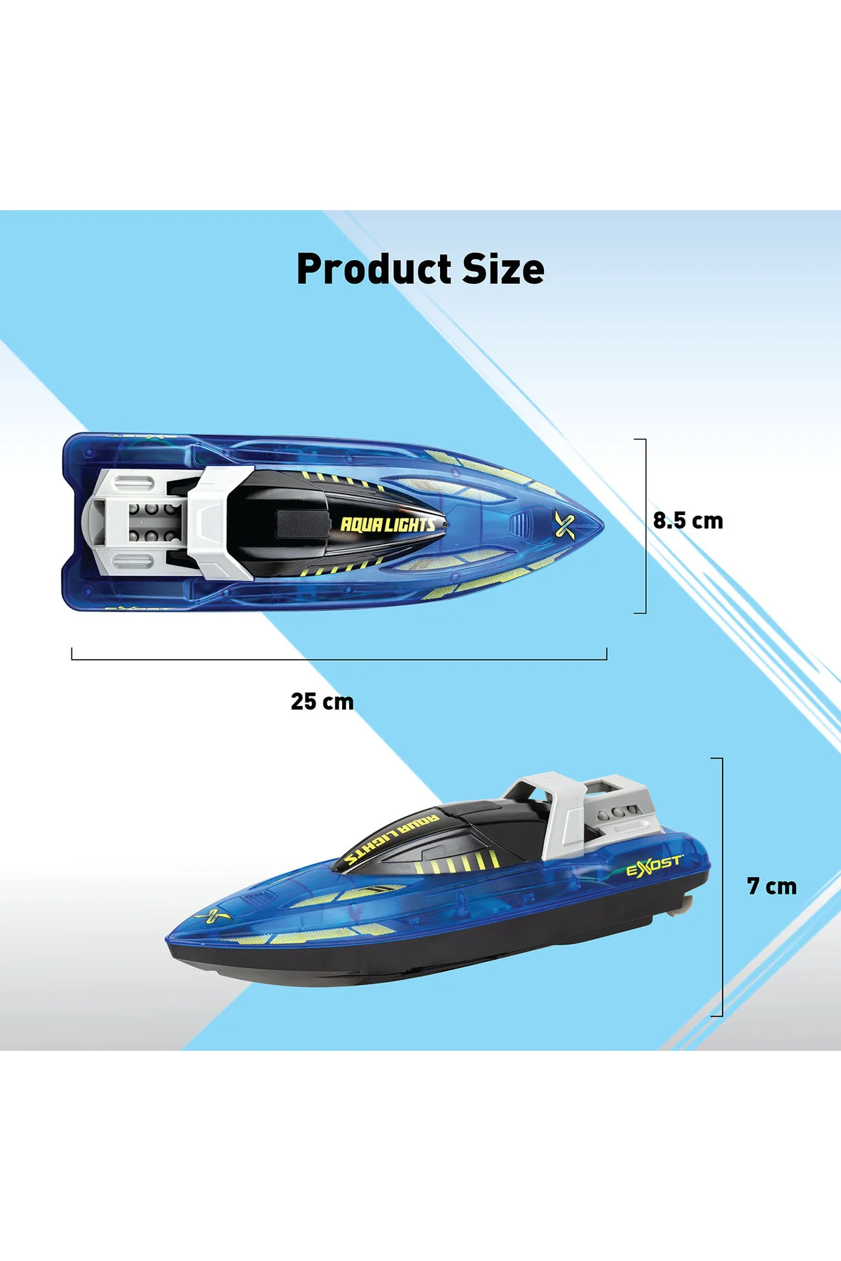 Exost Aqua Lights Uzaktan Kumandalı Sürat Teknesi 20606