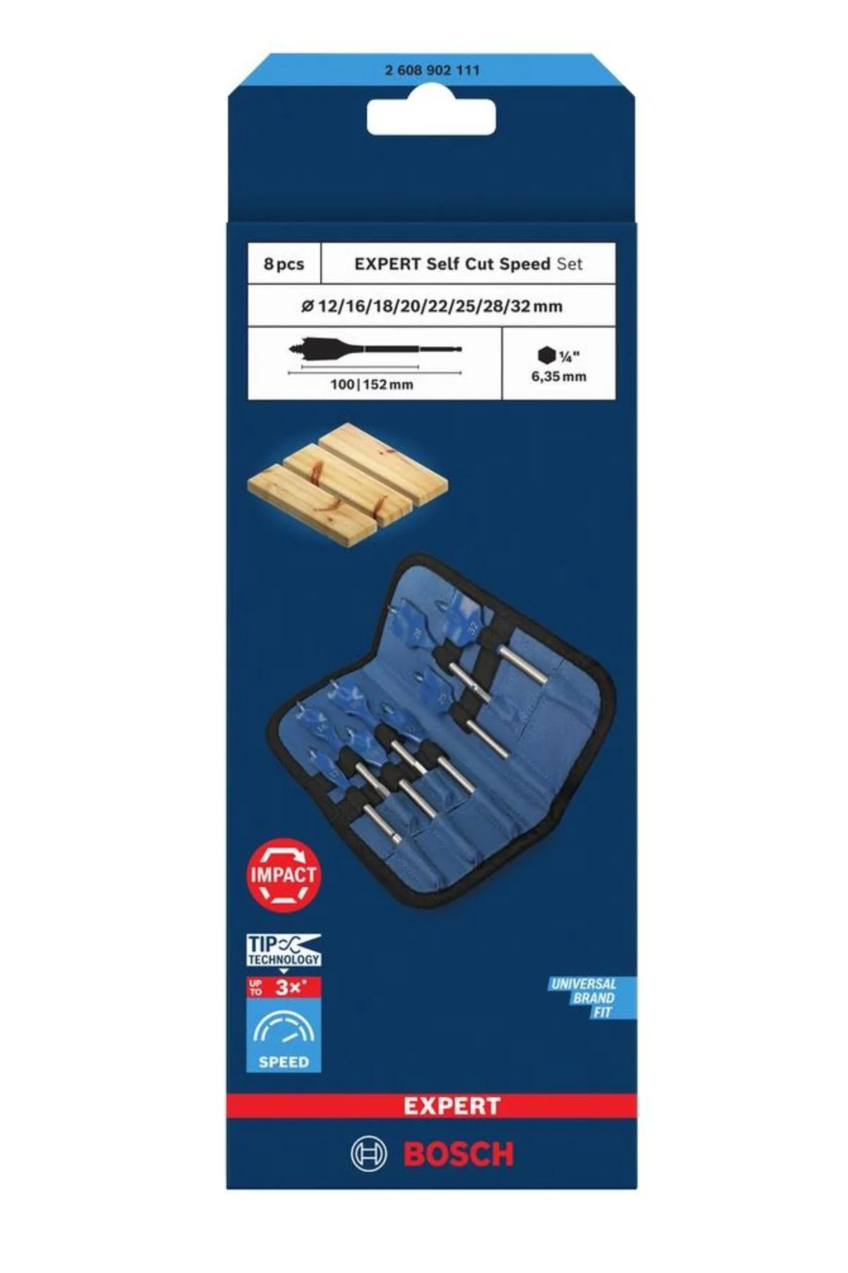 Expert 12-32 mm 8’li Yaprak Matkap Ucu Seti 2608902111