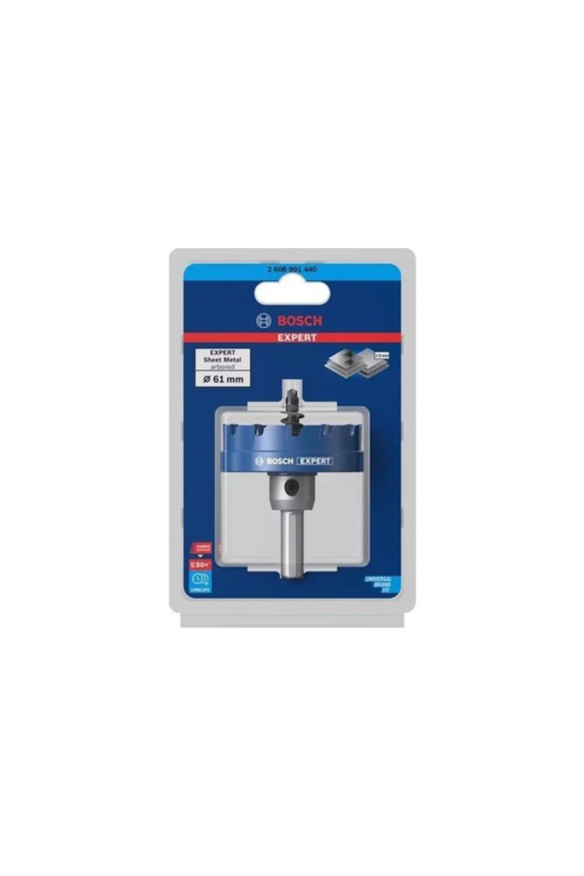 Expert 61 mm Elmaslı Inox Panç Adaptörlü 2608901440 Expert 61 mm Elmaslı Inox Panç Adaptörlü 2608901440