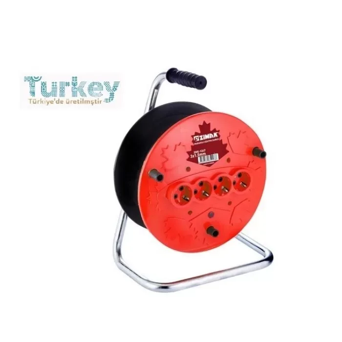 Extra 4lü Elektrik Seyyar Makaralı Uzatma Kablo 20 Metre Taşınabi
