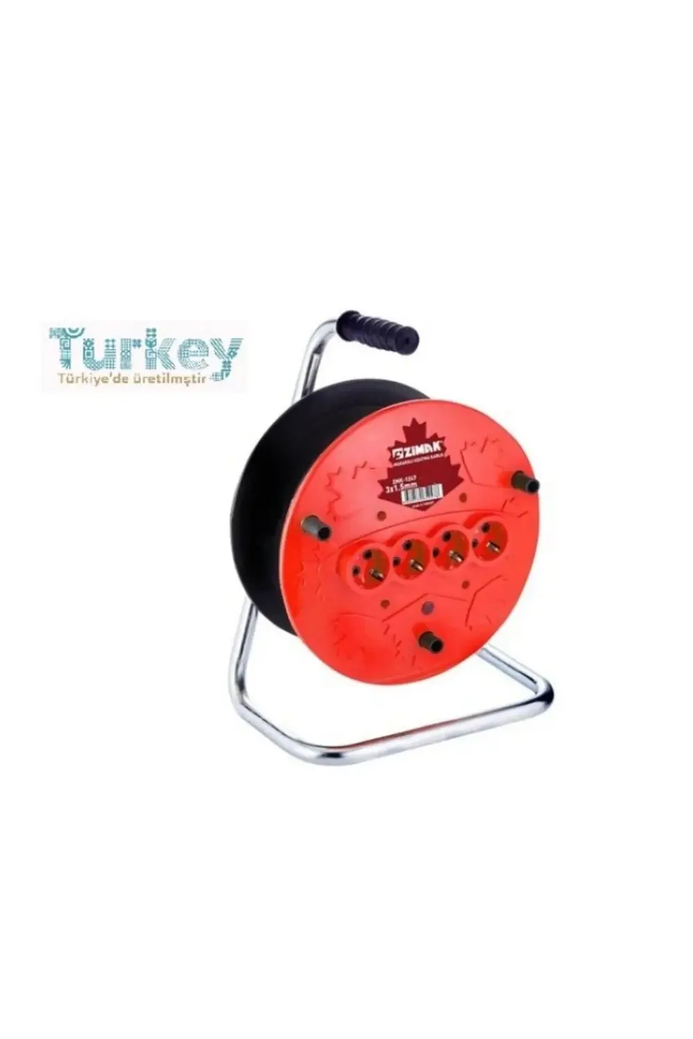 Extra 4lü Elektrik Seyyar Makaralı Uzatma Kablo 20 Metre Taşınabi