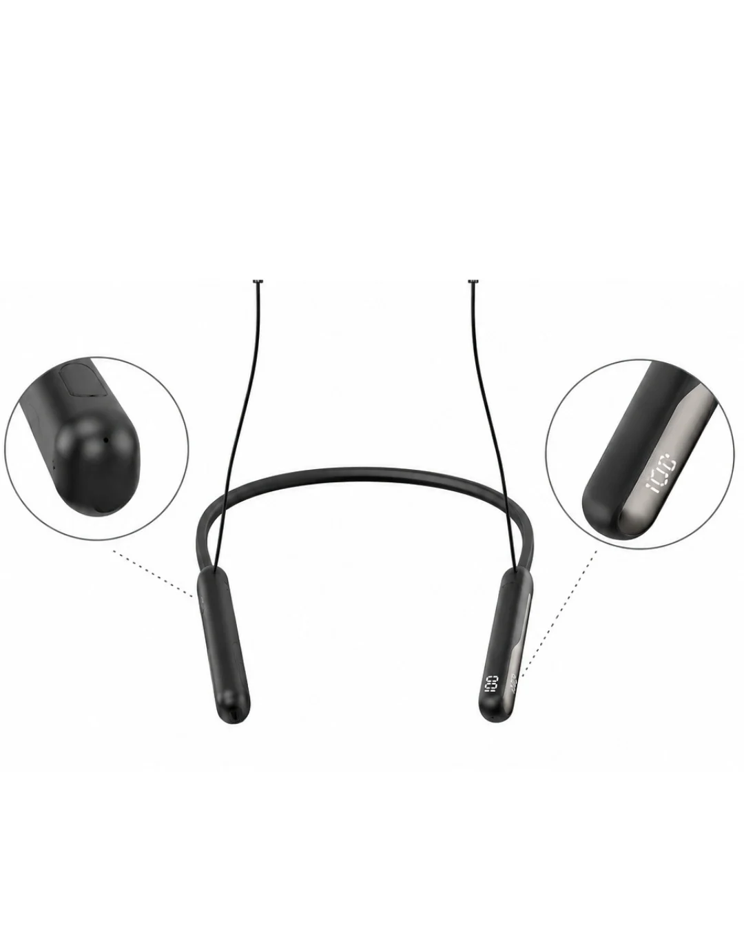 Extra Bass Kablosuz Kulaklık Uzun Bataryalı Neckband Tasarım