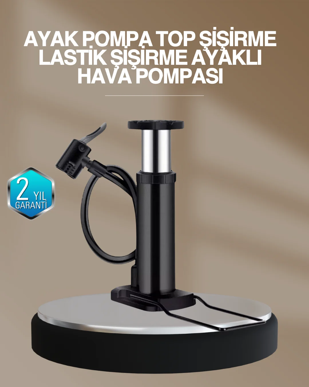 Extra Güçlü Ayak Pompası Otomobil Motosiklet Bisiklet Uyumlu Extra Güçlü Ayak Pompası Otomobil Motosiklet Bisiklet Uyumlu