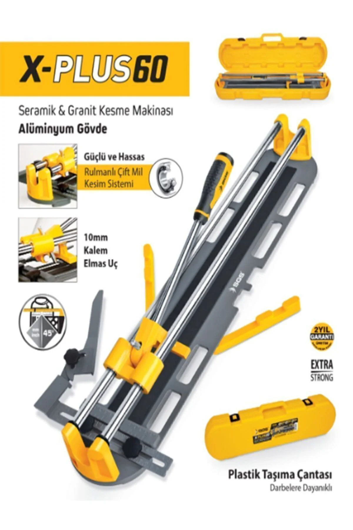 Extra Güçlü Seramik-Granit Kesme Makinası Taşıma Çantalı Alüminyu