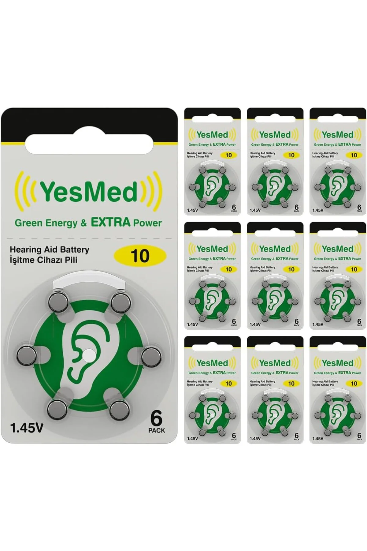 Extra Power 10 Numara Cihazı Pili (10 Paket x 6 Adet = 60 Adet Pil)