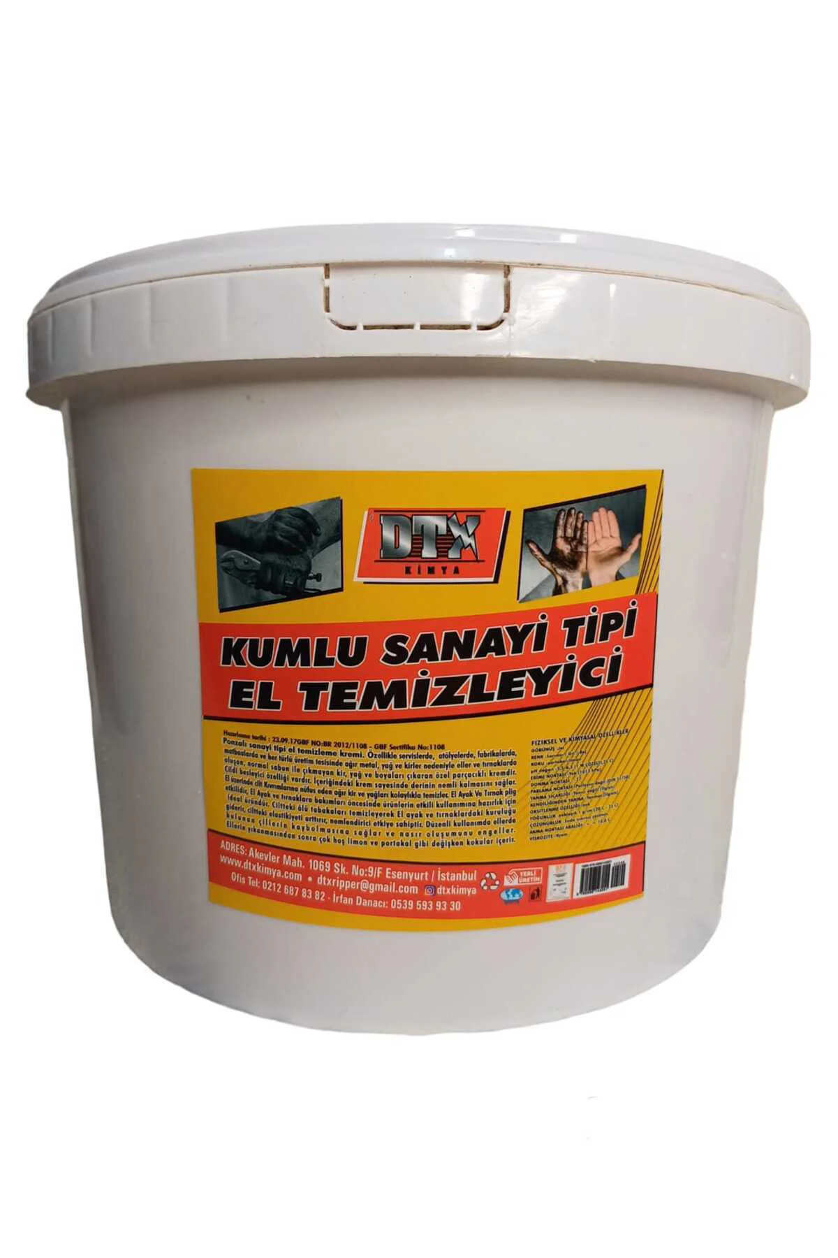 Extra Sert Endüstriyel Ponzalı Granürlü El Temizleme sabunu 8 KG
